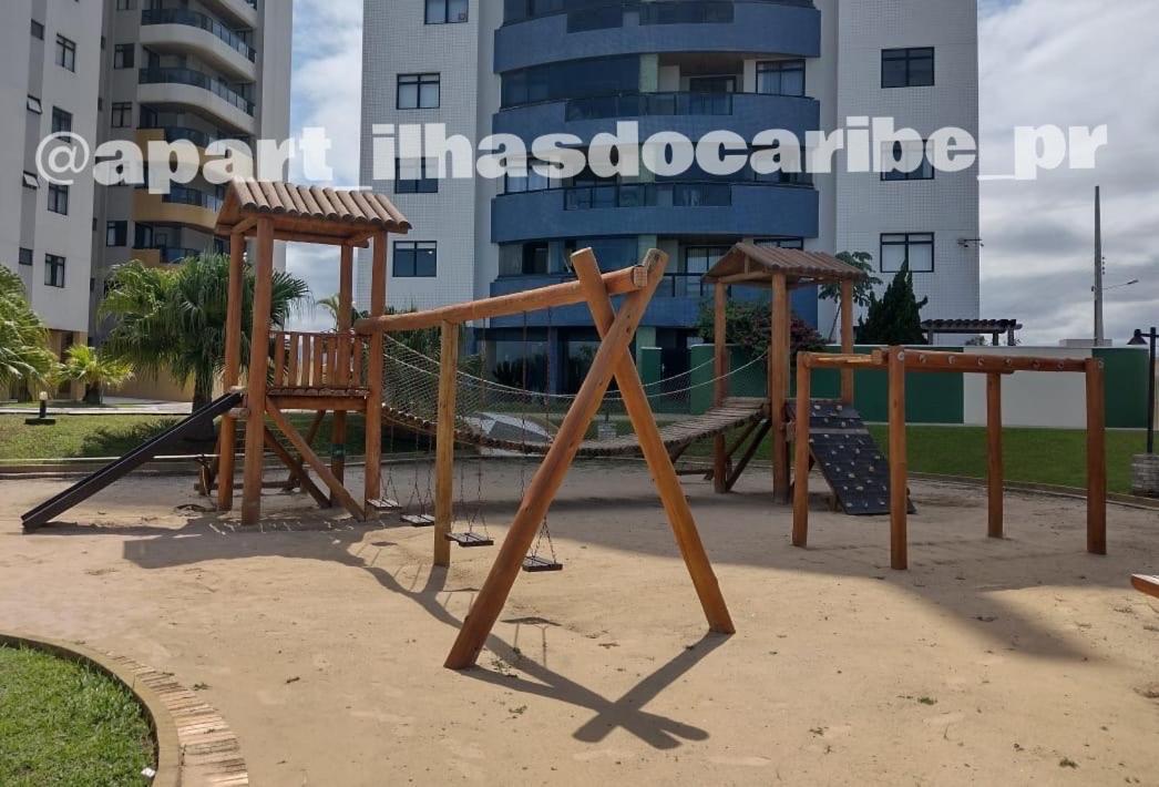 Apto Cond Ilhas Do Caribe - Pr - Beira Mar Matinhos Dış mekan fotoğraf